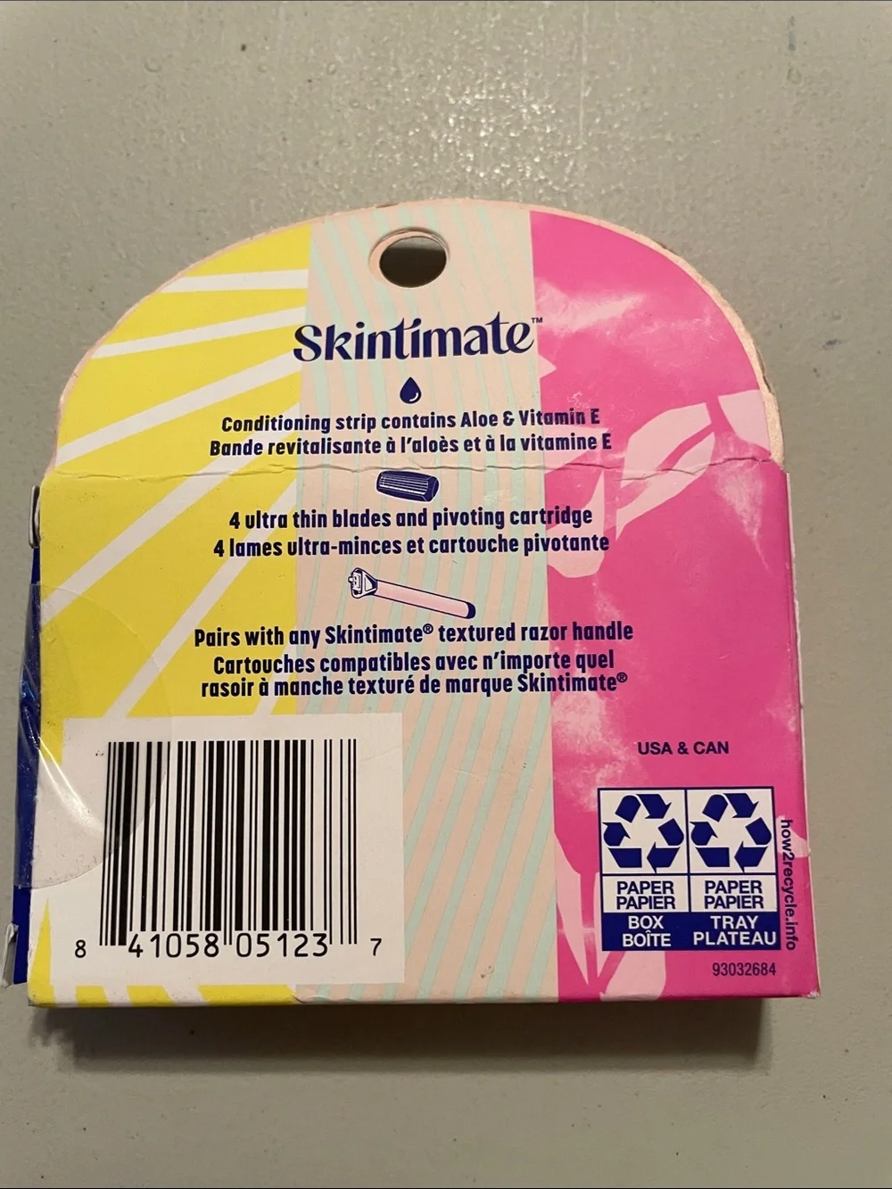 Skintimate 4 cartridges refills New